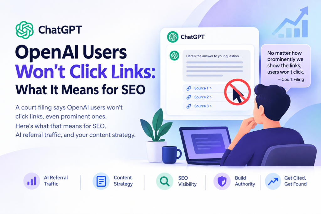OpenAI users won't click links