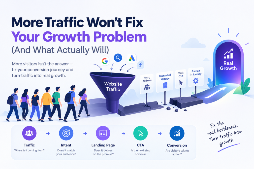 more traffic won't fix your growth problem